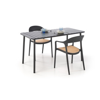 Ristkülikukujuline laud BOSCO, must Ristkülikukujuline laud BOSCO, must