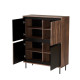 SWING KM-2 skapis, riekstkoks/melns