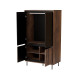 SWING S-1 skapis, riekstkoks / melns