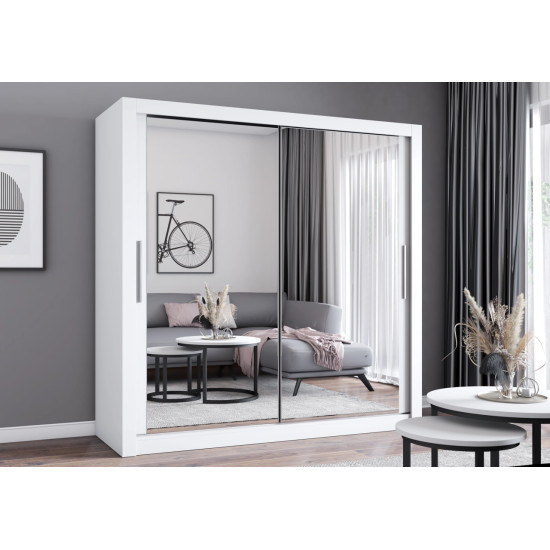 Skapis ar bīdāmām durvīm MILAN (203 cm) Skapis ar bīdāmām durvīm MILAN (203 cm)