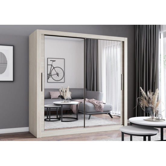 Skapis ar bīdāmām durvīm MILAN (203 cm) Skapis ar bīdāmām durvīm MILAN (203 cm)