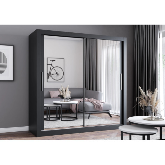 Skapis ar bīdāmām durvīm MILAN (203 cm) Skapis ar bīdāmām durvīm MILAN (203 cm)