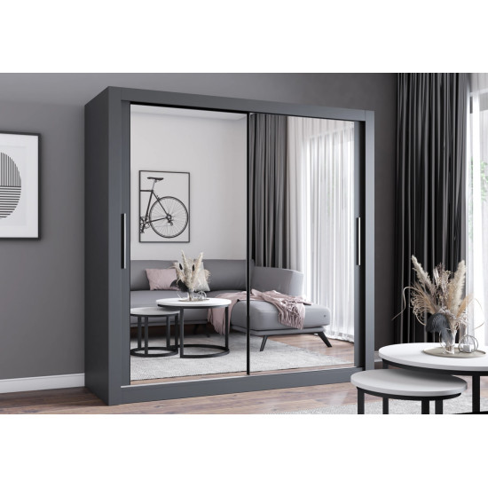 Skapis ar bīdāmām durvīm MILAN (203 cm) Skapis ar bīdāmām durvīm MILAN (203 cm)