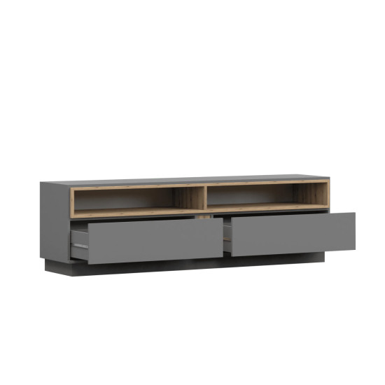 TV plaukts DOLEK RTV 09 - GREY II Artisan / Norvēģijas priede