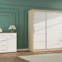 ALBA II FRIDA 01 MINI - Sonoma oak & White 