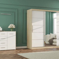 ALBA I FRIDA MINI 01 - Sonoma oak & White 
