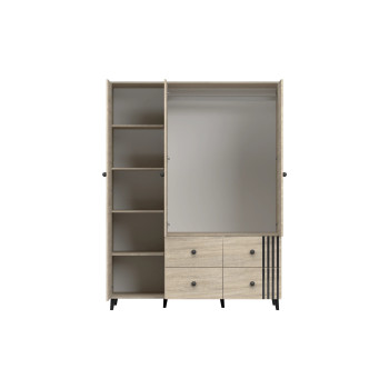 Skapis FOX 4S3D 19 - sonoma ozols Skapis FOX 4S3D 19 - sonoma ozols