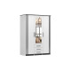 SANTI 3D II skapis 150 cm Balts 