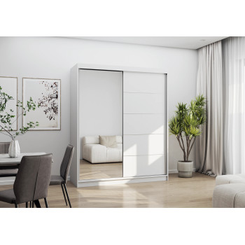 Skapis ar bīdāmām durvīm BONO 05 (160 cm) ar spoguli Skapis ar bīdāmām durvīm BONO 05 (160 cm) ar spoguli