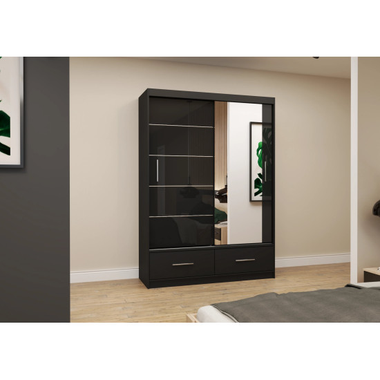 GLANCĒTS - Skapis-kupeja FLORENCE 150 cm GLANCĒTS - Skapis-kupeja FLORENCE 150 cm