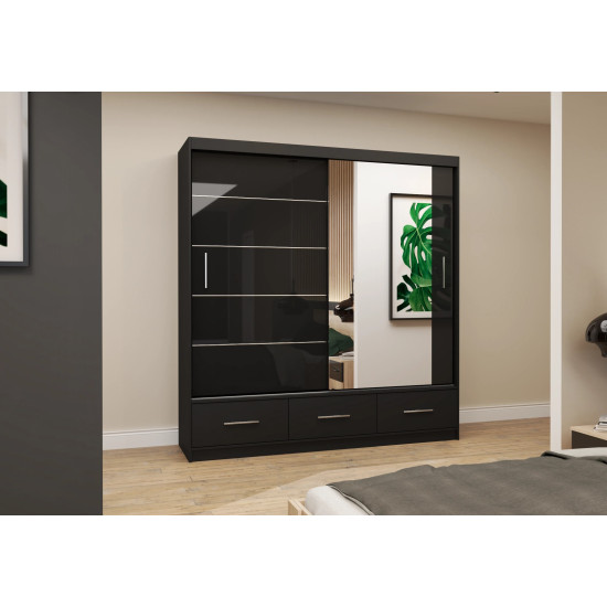GLANCĒTS - Skapis FLORENCE 200 cm GLANCĒTS - Skapis FLORENCE 200 cm