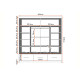 GLANCĒTS - Skapis FLORENCE 200 cm GLANCĒTS - Skapis FLORENCE 200 cm