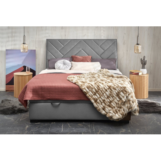 CONTINENTAL 1 кровать 160 - серый (елочка) кран. Монолит 85 CONTINENTAL 1 кровать 160 - серый (елочка) кран. Монолит 85