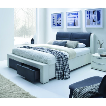 CASSANDRA S 140 cm pehme sahtlitega voodi must-valge (5p=1tk) CASSANDRA S 140 cm pehme sahtlitega voodi must-valge (5p=1tk)