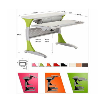 Comf Pro Harvard desk растущий эргономичный стол для детей клен/серый - черный Comf Pro Harvard desk растущий эргономичный стол для детей клен/серый - черный