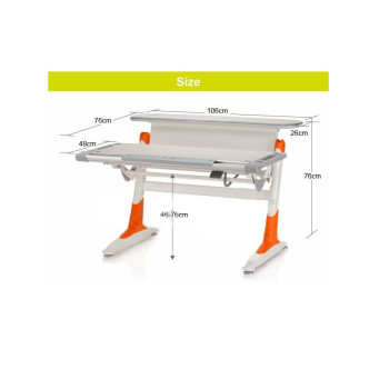 Comf Pro Noblesse desk растущий эргономичный стол для детей клен/серый - серый Comf Pro Noblesse desk растущий эргономичный стол для детей клен/серый - серый