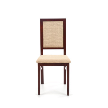 SYLWEK1 tumša riekstkoka krēsls, audums / polsterējums: Torent Beige 