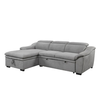 Угловой диван SOLIS (14) левый угол серого цвета