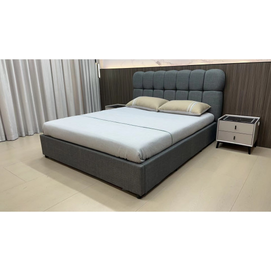 Кровать ENIGMA 180х200 Dark Grey (8816-36)