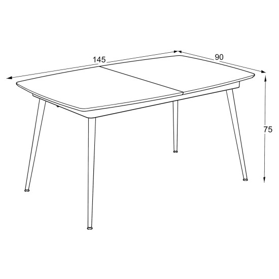 Стол YENSE 145 Lumiere Wood