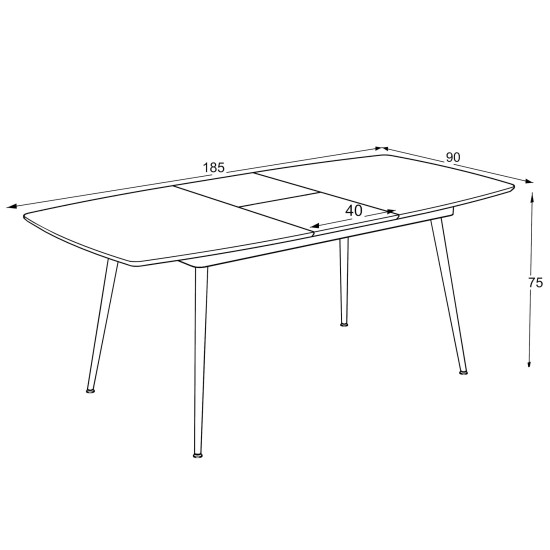 Стол YENSE 145 Lumiere Wood