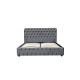 Кровать BELINDA 160х200 Dark Grey