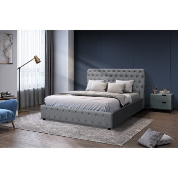 Кровать BELINDA 160х200 Dark Grey