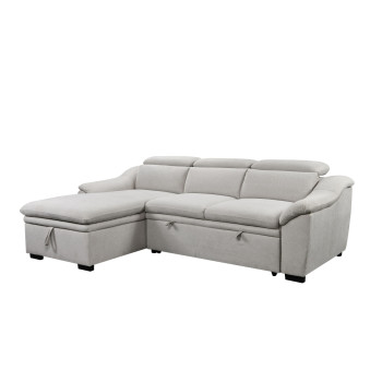 Угловой диван SOLIS (23) левый угол белого цвета