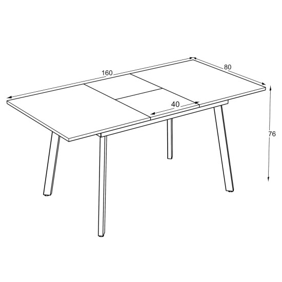 Стол LINI 120 Lumiere Wood
