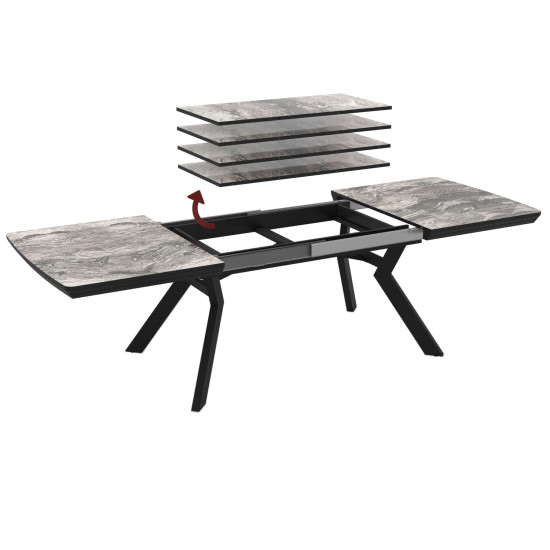 Стол ROBAT 160 Cosmos Glossy