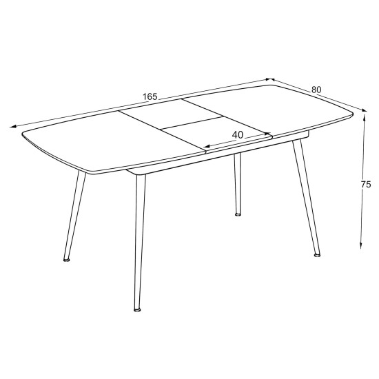 Стол YENSE 125 Marmo Mat