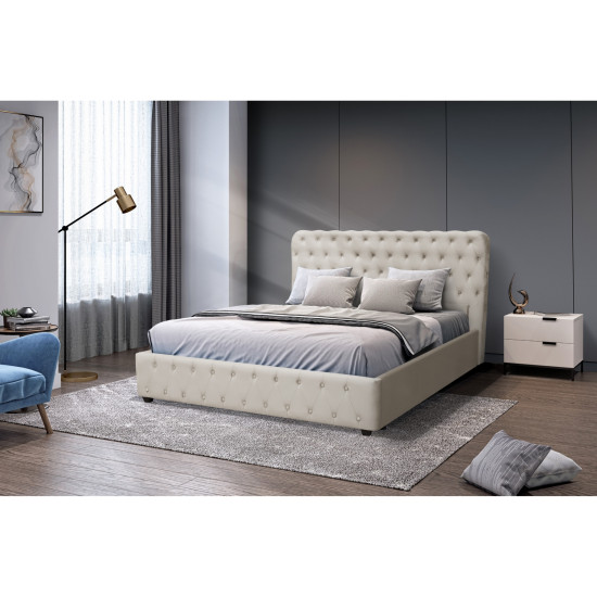 Кровать BELINDA 160х200 Light Grey
