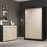 37826 Body: Black, Front: Sonoma Oak 