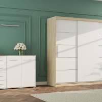 221418 Body: Sonoma oak, Front: White 