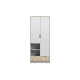 2D skapis – JOY I White / Artisan ozols