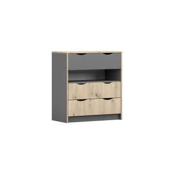 Kumode 3S JOY II Pelēka / Artisan Kumode 3S JOY II Pelēka / Artisan