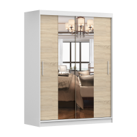 VISTA 01 150 cm - White & Sonoma oak 