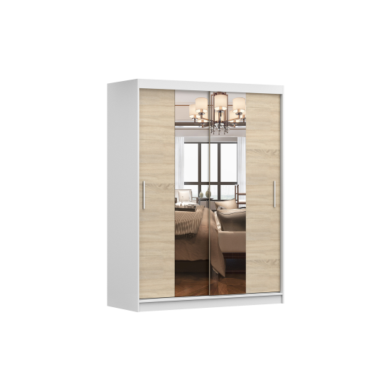 Skapis ar bīdāmām durvīm VISTA 01 (150 cm)