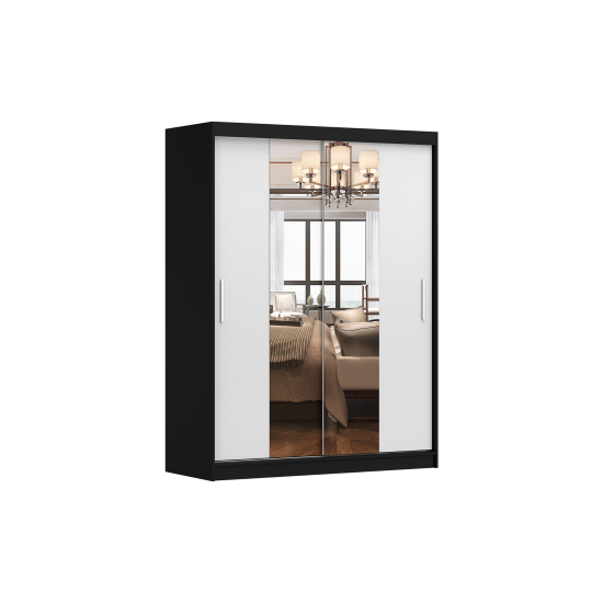 Skapis ar bīdāmām durvīm VISTA 01 (150 cm)