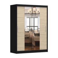 VISTA 01 150 cm - Black & Sonoma oak 