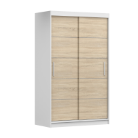 NEOMI 06 120 cm - White & Sonoma oak 