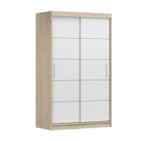 NEOMI 06 120 cm - Sonoma oak & White 
