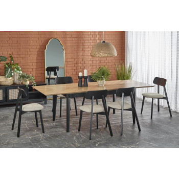 EDMONDO laud naturaalne tamm/must EDMONDO laud naturaalne tamm/must