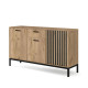 LAMINO KM-1 lāde, craft ozols / melns