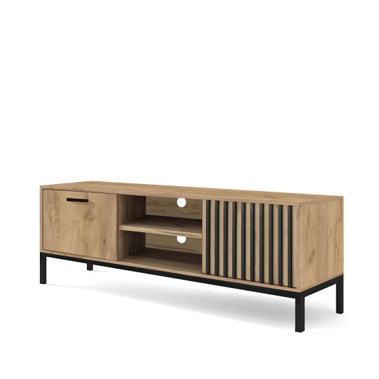 LAMINO RTV-1, TV statīvs, craft ozols / melns