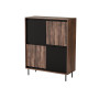 SWING KM-2 skapis, riekstkoks/melns