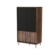 SWING S-1 skapis, riekstkoks / melns