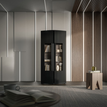 MICHELLE стоячий шкафчик дикпали черный/дуб викинг