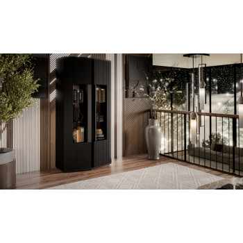 MICHELLE стоячий шкафчик дикпали черный/дуб викинг