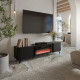 VOLARE TV Stand 200 черный мат/черный мат